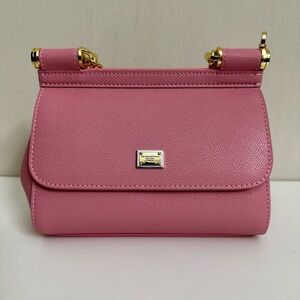 Dolce & Gabbana Pink Mini Bag with Gold Accents